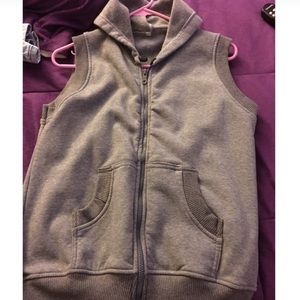 Grey Zip Up Vest